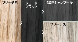 スペクトラムカラー フェードブラック 色味チャート
